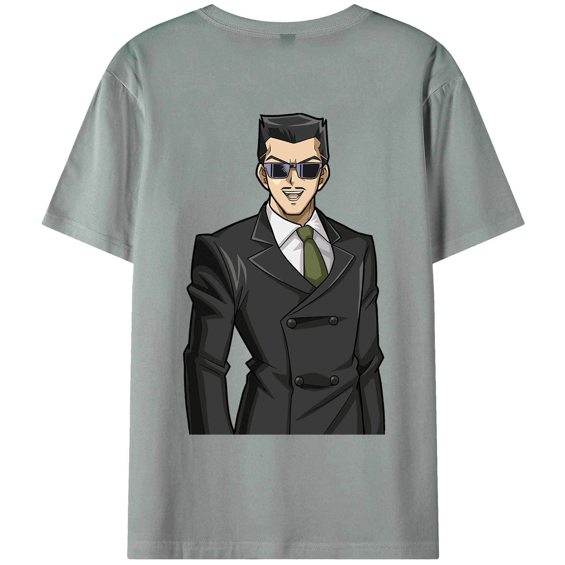 （画像用） 遊☆戯☆王 Yu-Gi-Oh! 綿100％ メンズ半袖Tシャツ（バックプリント） 通気性